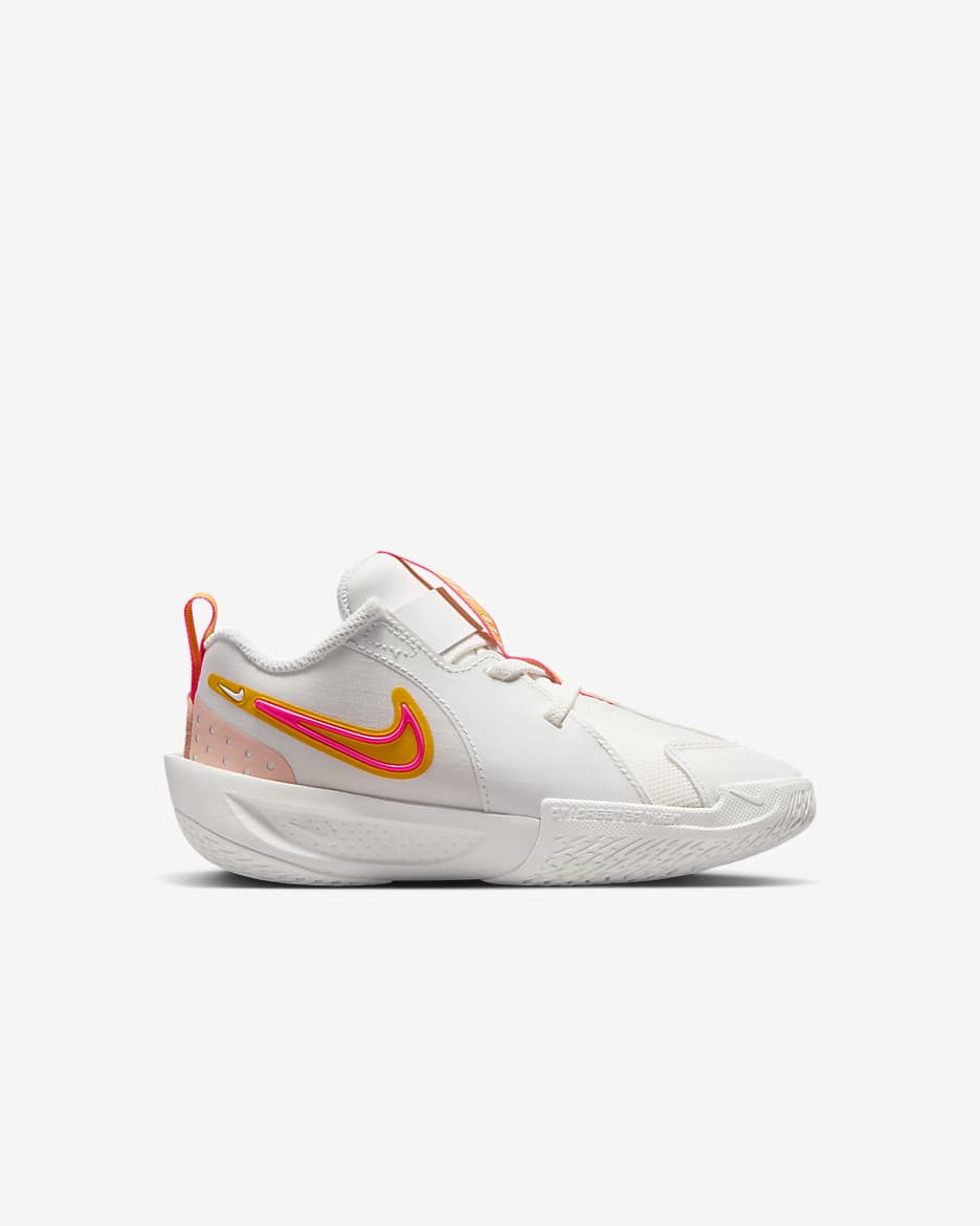 Nike fashion white pink and orange shoes